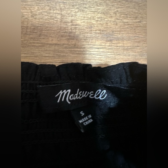 Madewell Georgette Smocked Mockneck Top Size small - Picture 5 of 10